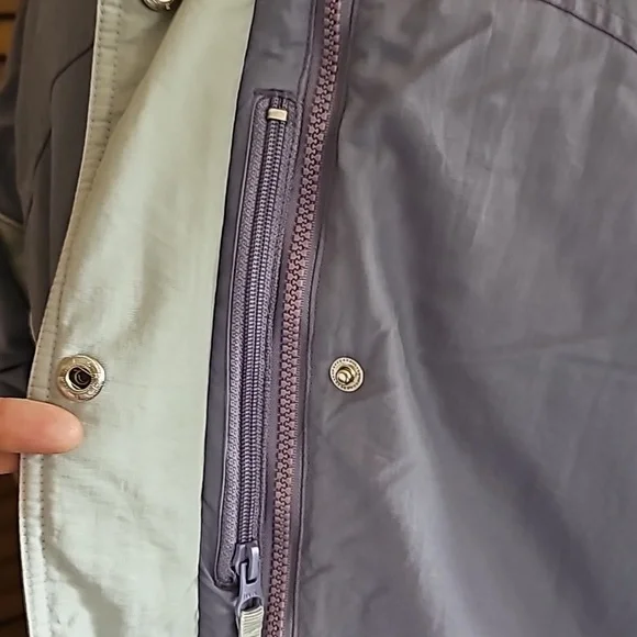 Vintage Alaska Frontier winter snow ski jacket removable hood zipper nylon coat - Picture 6 of 13